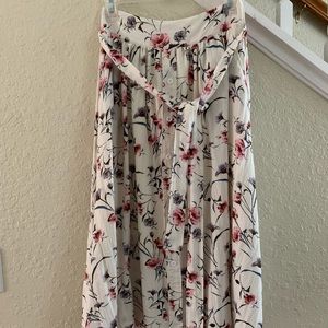 floral maxi skirt